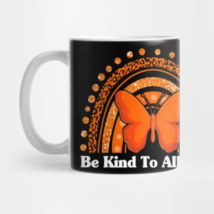 Be Kind To All Kinds Rainbow Kindness Butterfly Mug